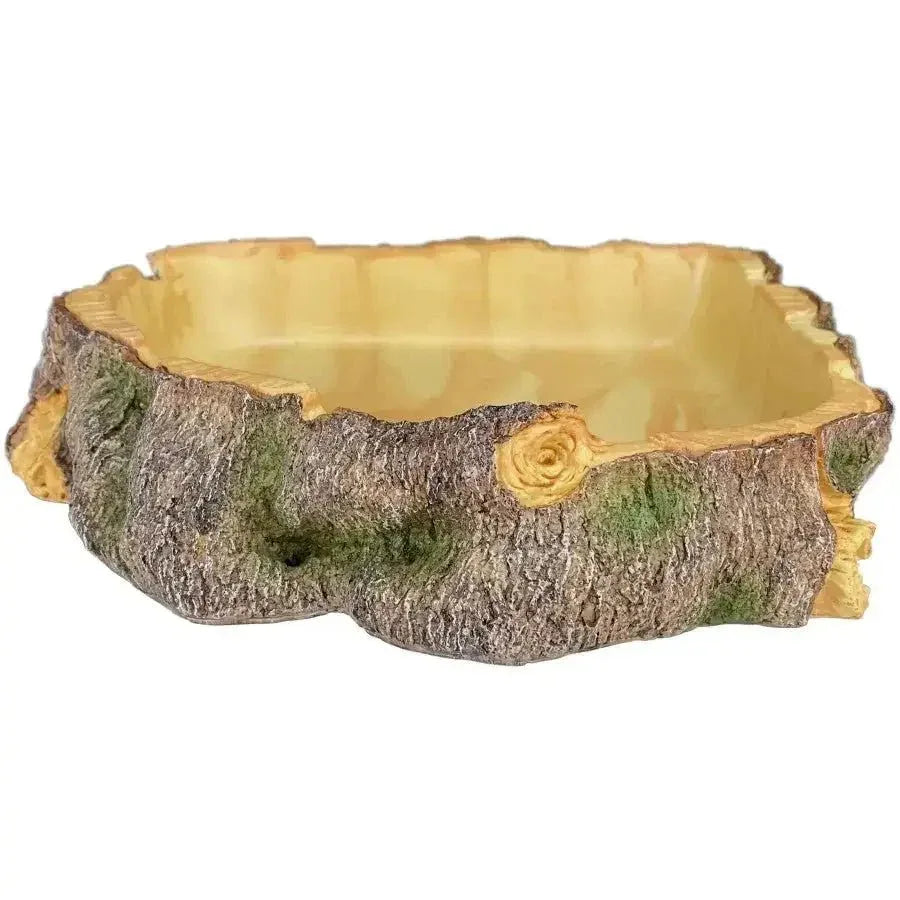 Komodo Habitat Polyresin Wood Reptile Bowl - Talis Us