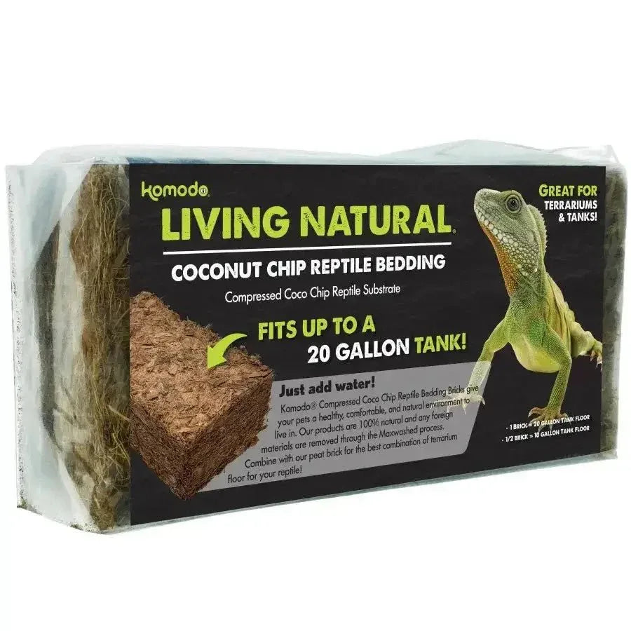 Komodo Living Natural Coconut Chip Reptile Bedding Brick - Talis Us