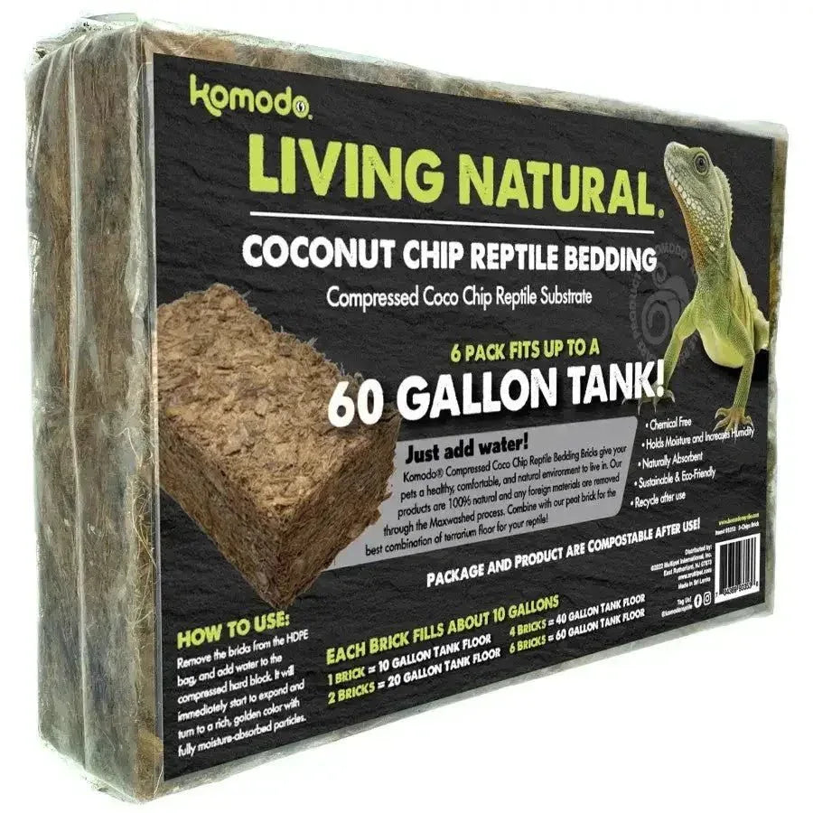 Komodo Living Natural Coconut Chip Reptile Bedding Brick - Talis Us