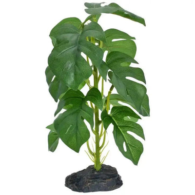 Komodo Standing Monstera Fake Plants for Reptiles 10 in - Talis Us