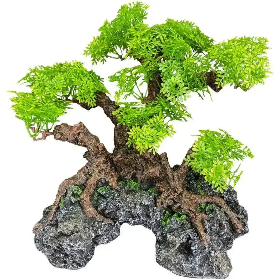 Komodo Terrarium Bonsai Tree with Hide Reptile Habitat Decor 18 in - Talis Us
