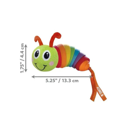 KONG Bat - A - Bout Clackz Caterpillar Cat Toy - Talis Us
