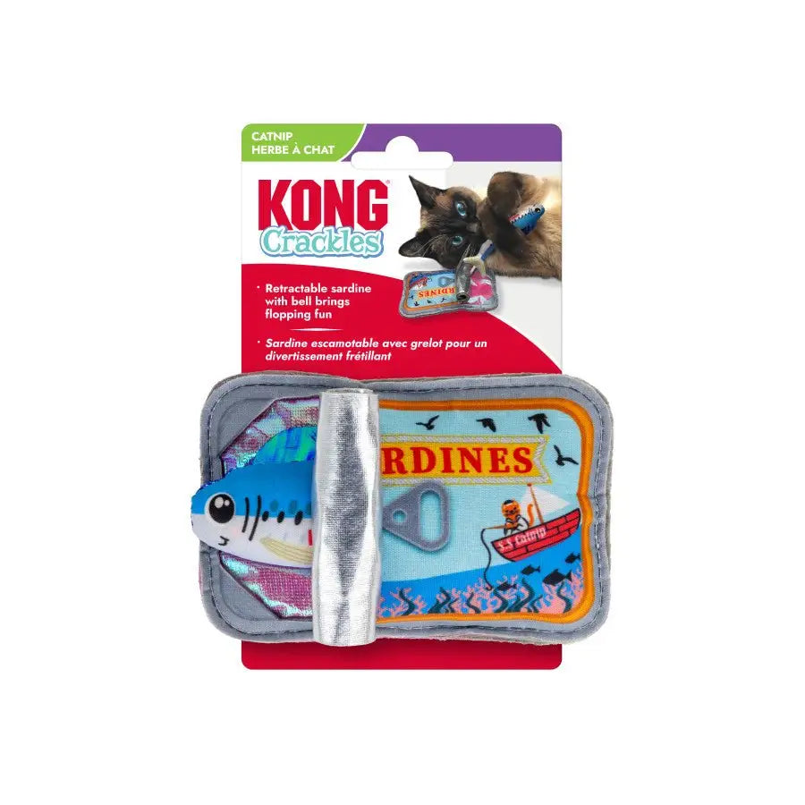 KONG Crackles Sardine Cat Toy for Pouncing Fun - Talis Us