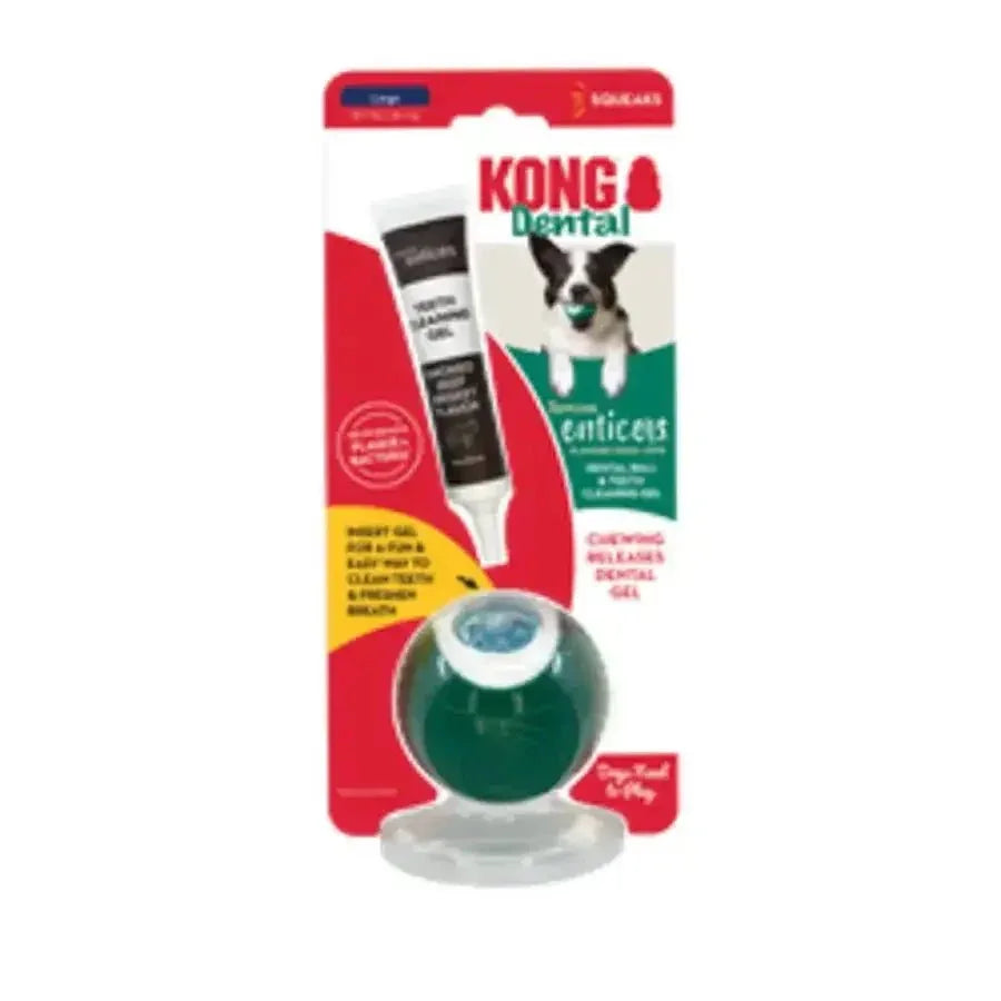 KONG Dental Ball w/Tropiclean Enticer Teeth Cleaning Gel - Talis Us