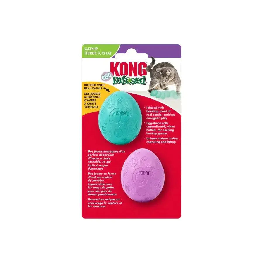 KONG Infused Catnip Egg Cat Toy 2 pk - Talis Us