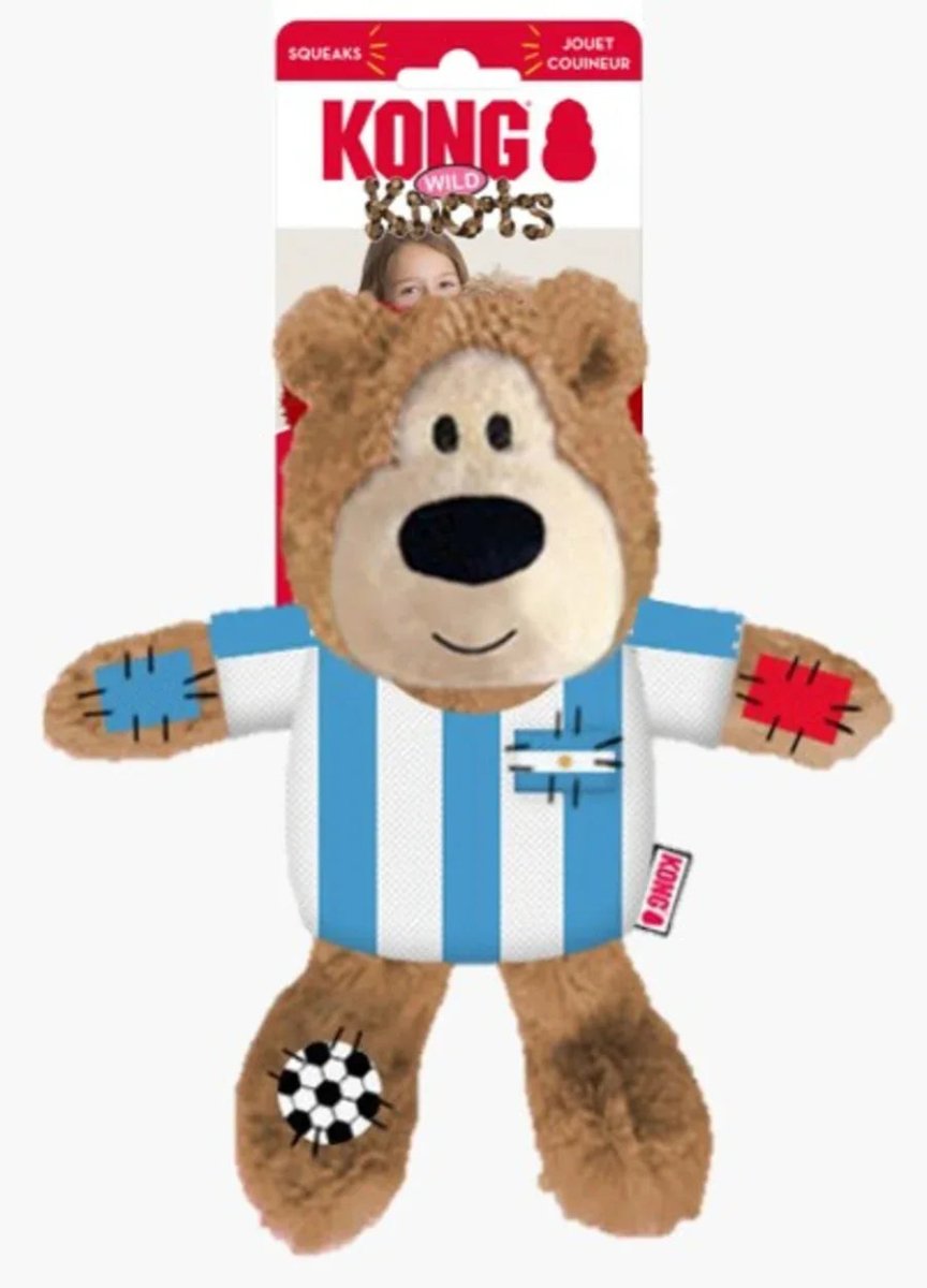KONG Wild Knots Sport Bear Dog Toy - Medium Size for Dogs - Talis Us
