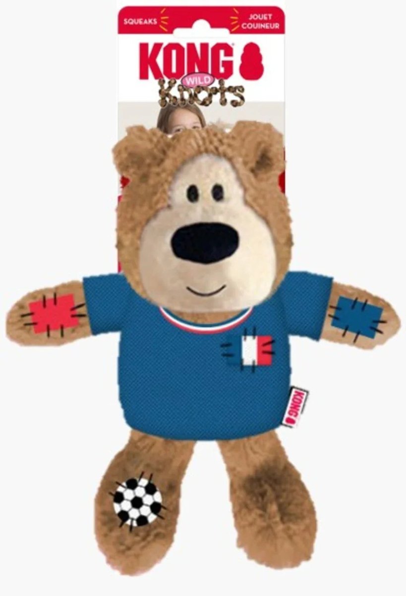 KONG Wild Knots Sport Bear Dog Toy - Medium Size for Dogs - Talis Us