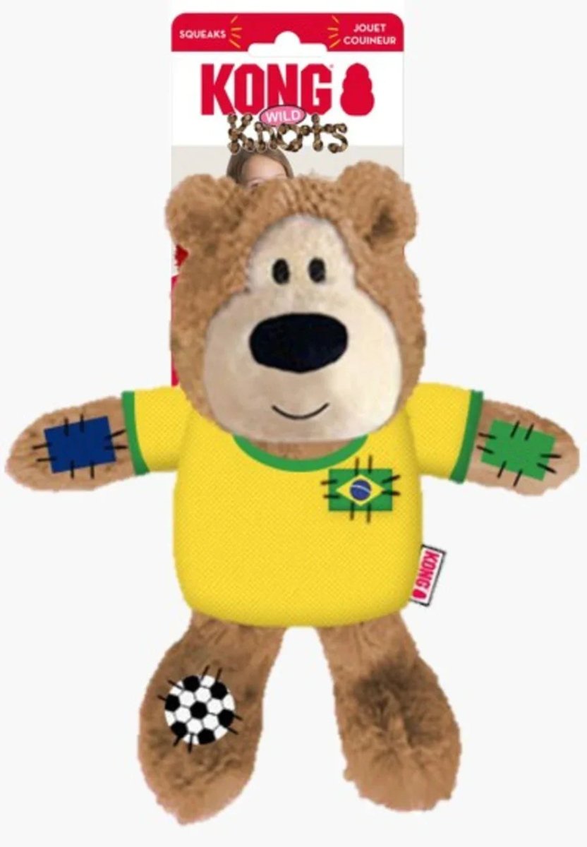 KONG Wild Knots Sport Bear Dog Toy - Medium Size for Dogs - Talis Us