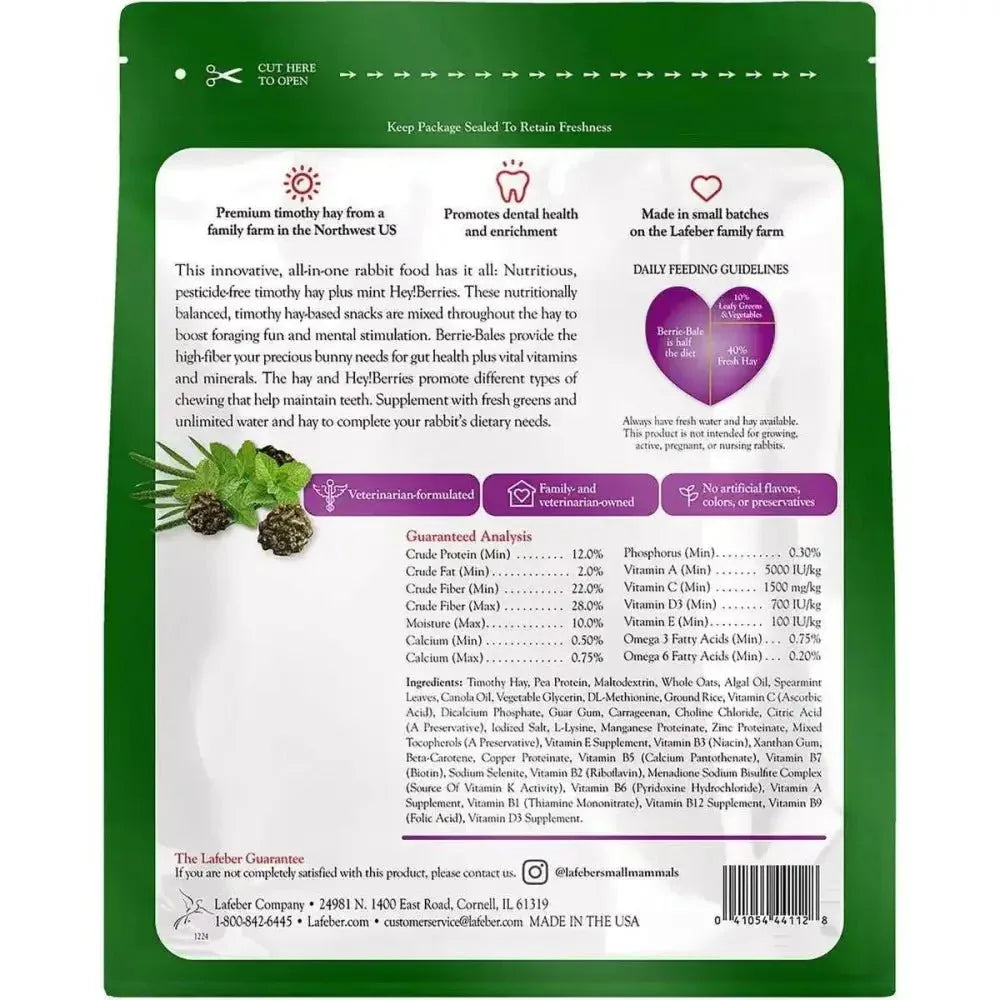 Lafeber Company Berrie - Bale for Rabbits Mint 1 lb - Talis Us