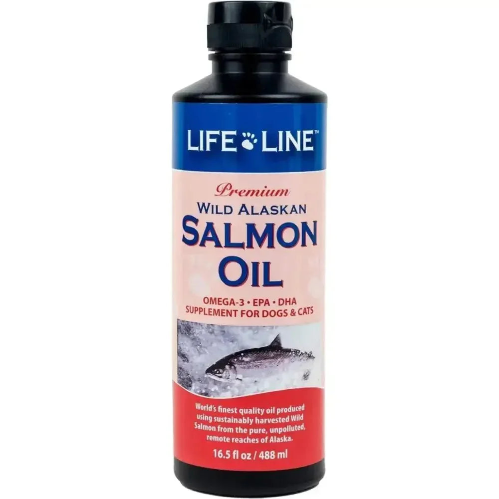 Life Line Pet Nutrition Wild Alaskan Salmon Oil Omega - 3 Supplement for Skin & Coat - Talis Us