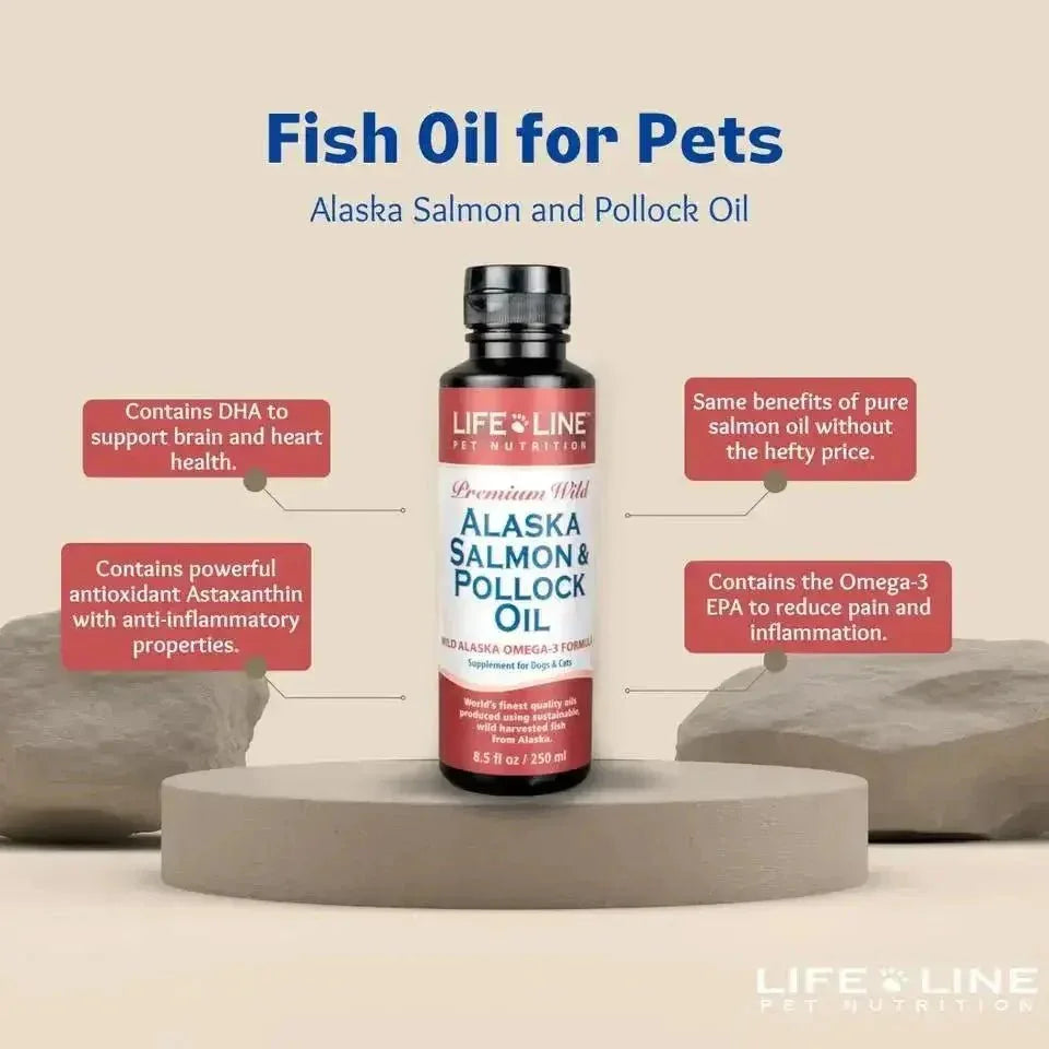 Life Line Pet Wild Alaska Omega - 3 Wild Salmon & Wild Pollock Oil Blend for Pets - Talis Us