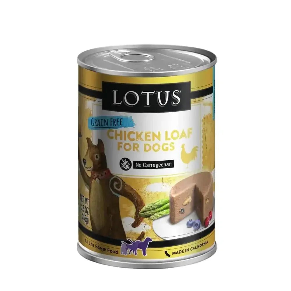 Lotus Chicken Loaf Grain - Free Canned Dog Food 12/12.5oz - Talis Us
