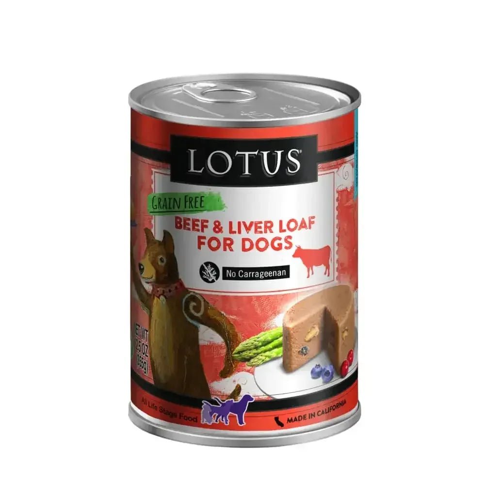 Lotus Grain - Free Beef Loaf Canned Dog Food, 12/12.5oz - Talis Us