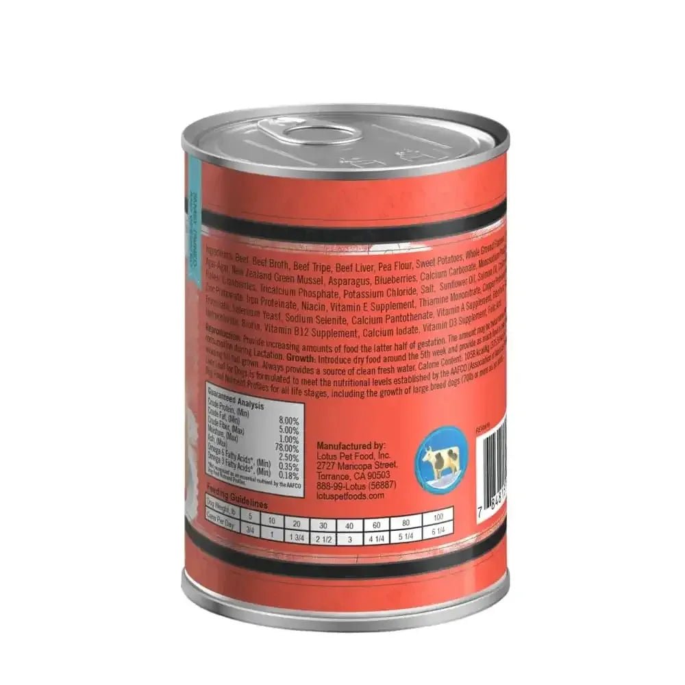 Lotus Grain - Free Beef Loaf Canned Dog Food, 12/12.5oz - Talis Us