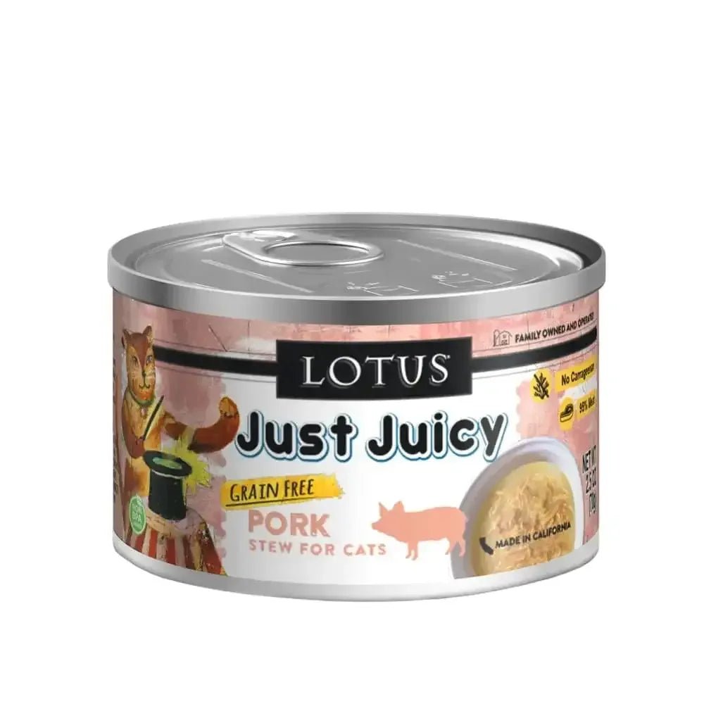 Lotus Just Juicy Pork Stew Grain - Free Canned Cat Food - Talis Us