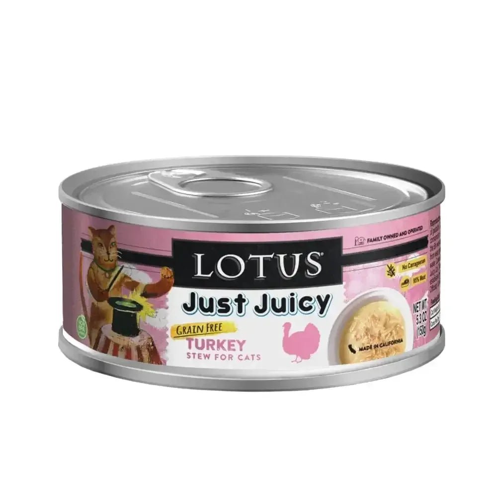 Lotus Just Juicy Turkey Stew Grain - Free Canned Cat Food - Talis Us