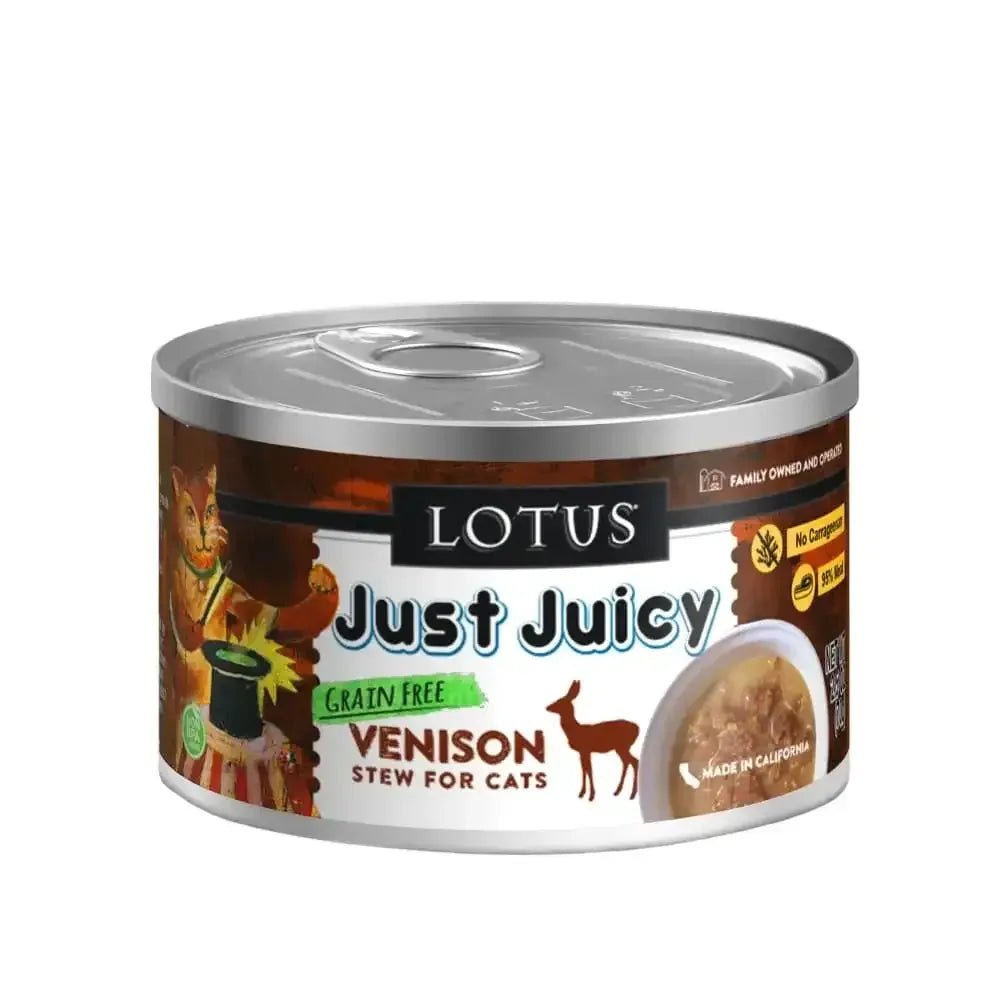 Lotus Just Juicy Venison Stew Grain - Free Canned Cat Food - Talis Us
