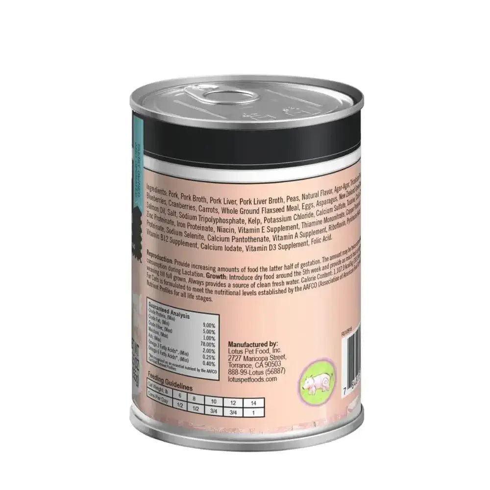Lotus Pork Pate Grain - Free Canned Cat Food - Talis Us