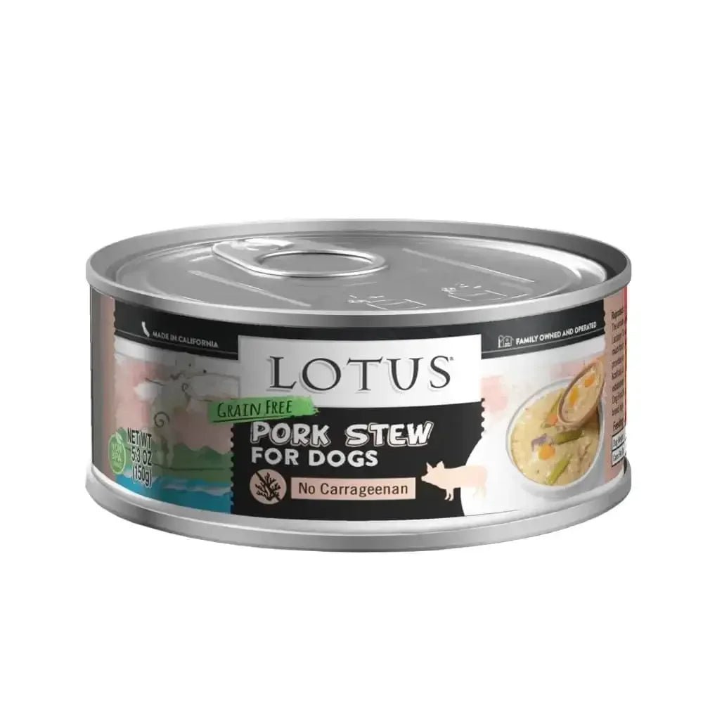 Lotus Pork Stew Grain - Free Canned Dog Food - Talis Us