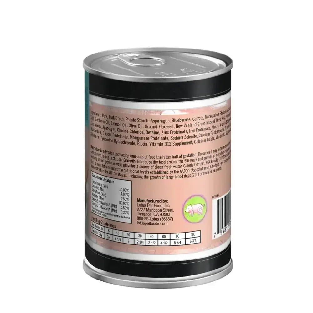 Lotus Pork Stew Grain - Free Canned Dog Food - Talis Us