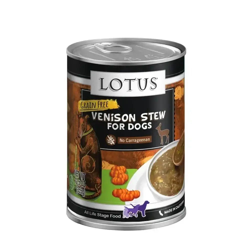 Lotus Venison Stew Grain - Free Canned Dog Food - Talis Us