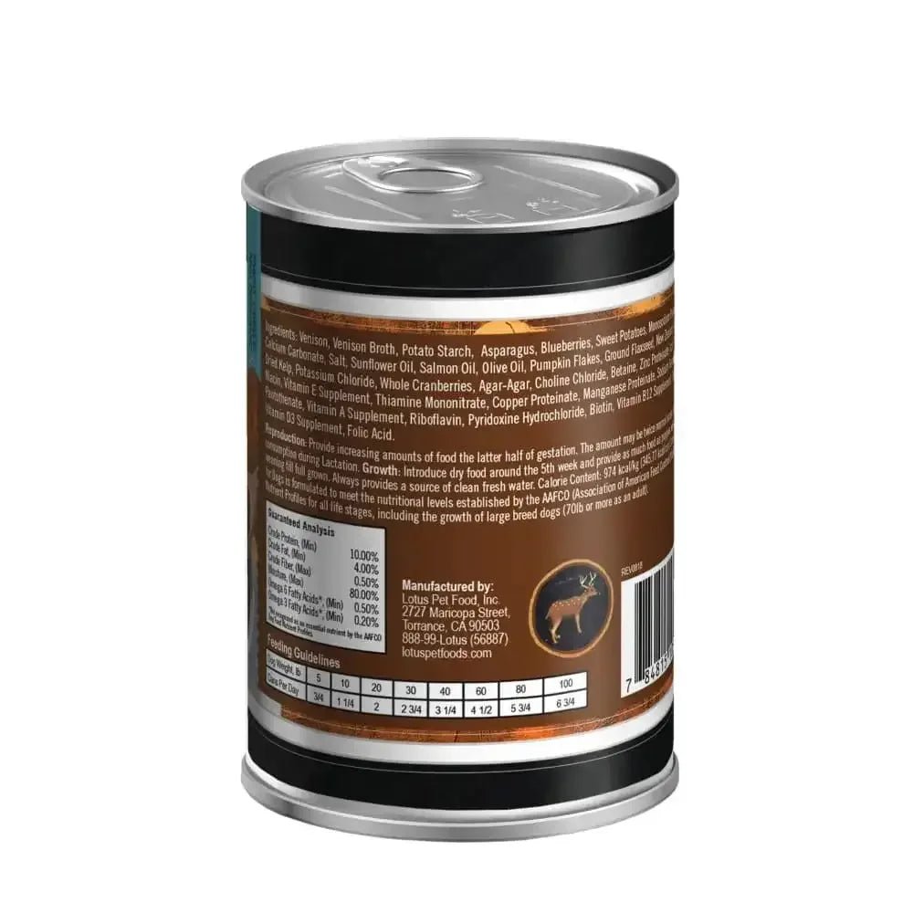 Lotus Venison Stew Grain - Free Canned Dog Food - Talis Us