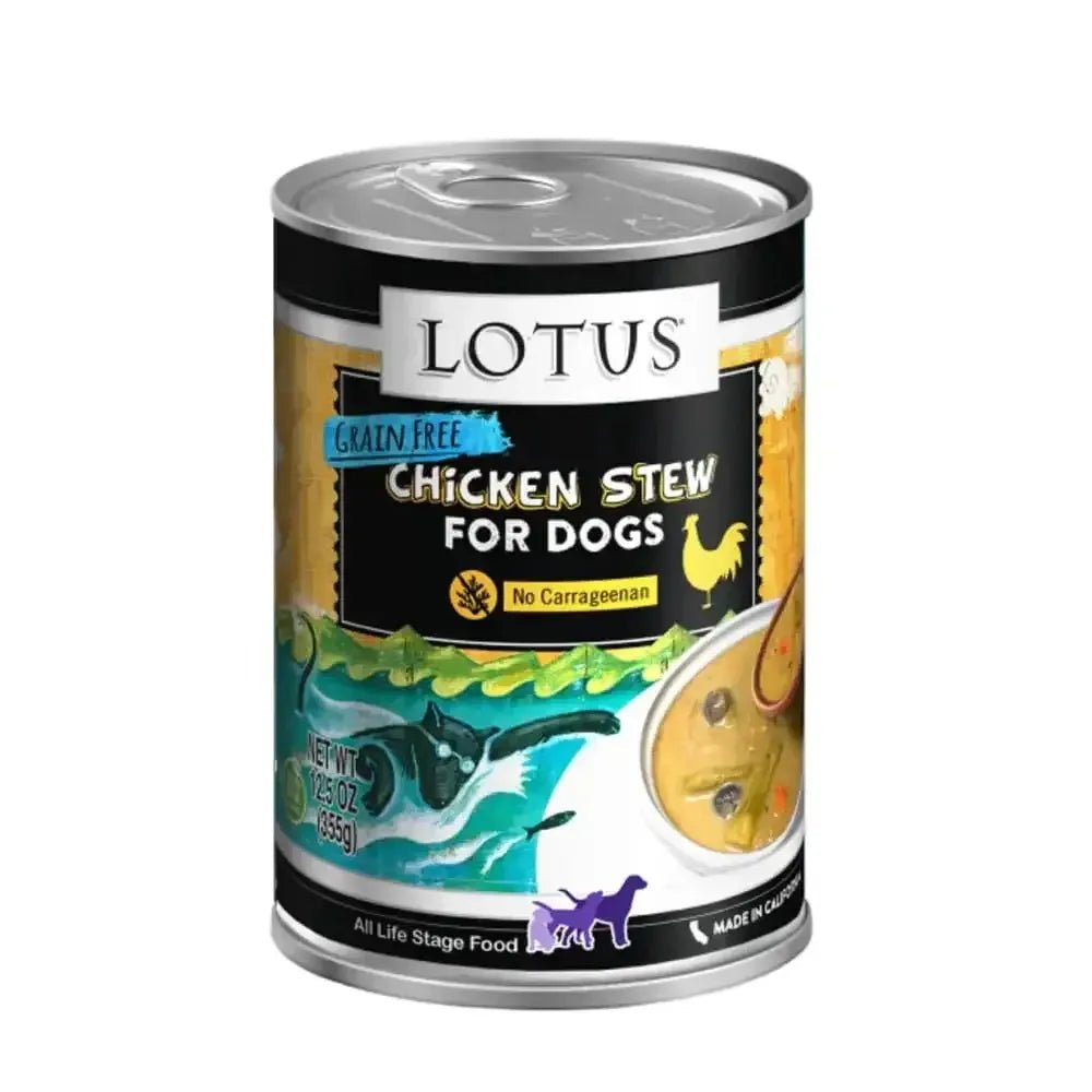 Lotus Wholesome Chicken & Asparagus Stew Grain - Free Canned Dog Food - Talis Us