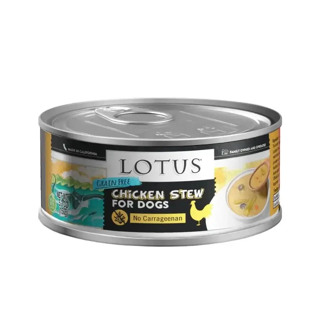 Lotus Wholesome Chicken & Asparagus Stew Grain - Free Canned Dog Food - Talis Us