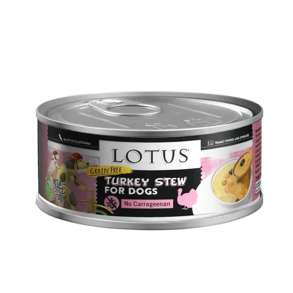 Lotus Wholesome Turkey Stew Grain - Free Canned Dog Food - Talis Us