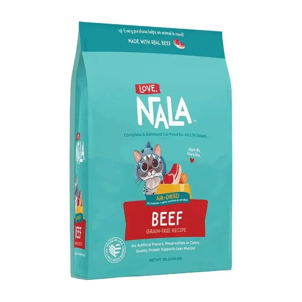 Love, Nala Beef Air - Dried Cat Food 1lb - Talis Us