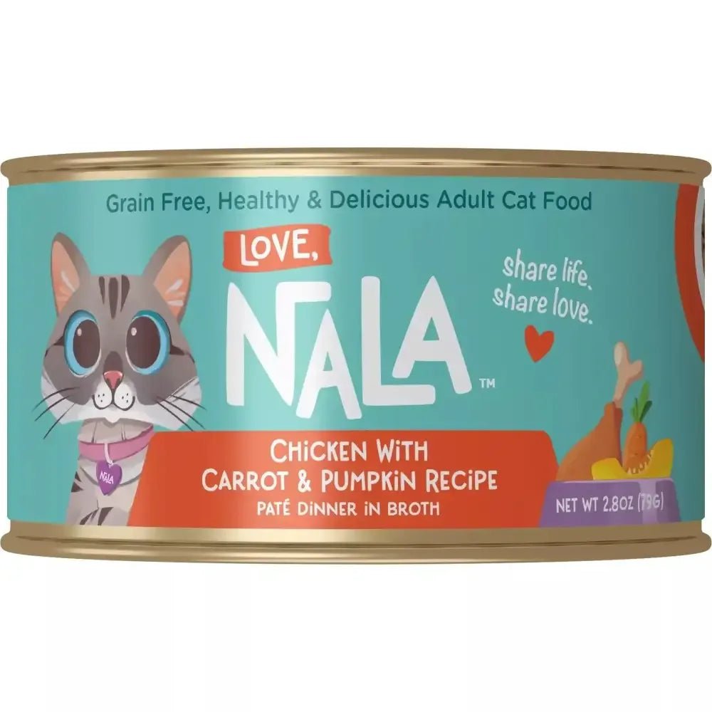 Love, Nala Chicken Pate with Carrot & Pumpkin Recipe in Broth Cat Food 2.8oz - Talis Us