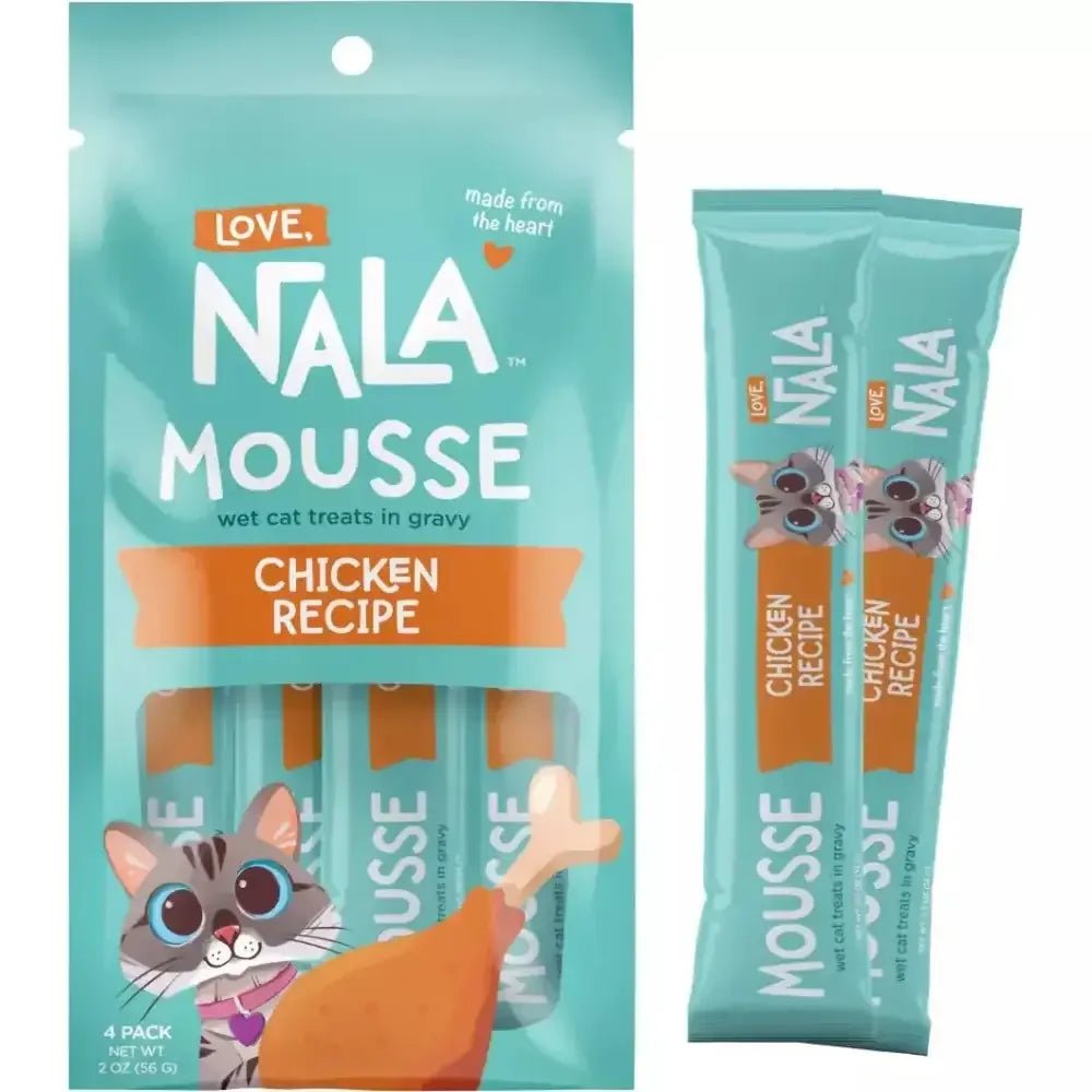 Love, Nala Chicken Recipe Mousse Cat Treat .5oz Pounch - 4pk (2oz) - Talis Us