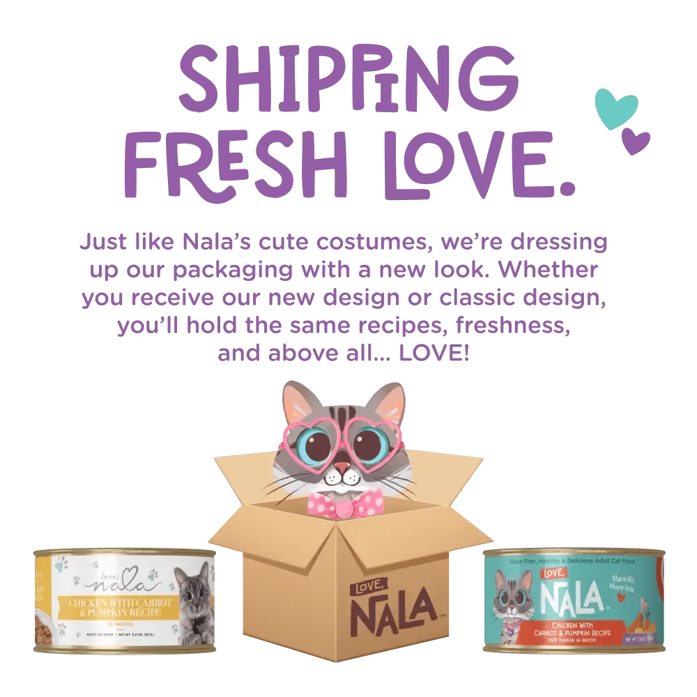 Love, Nala Flaked Salmon Recipe in Broth Cat Food 2.8oz - Talis Us