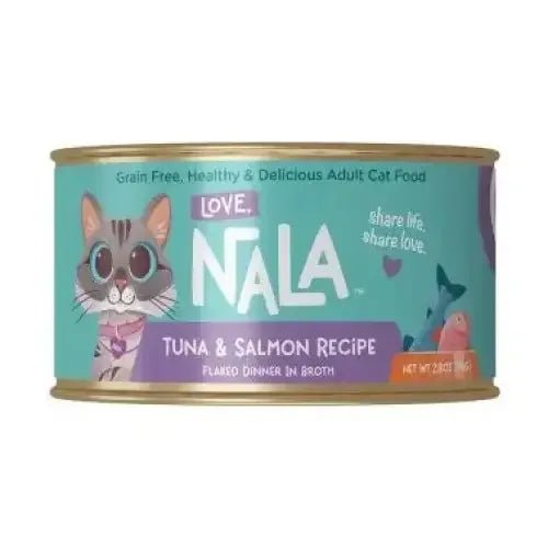 Love, Nala Flaked Tuna & Salmon Recipe in Broth Cat Food 2.8oz - Talis Us