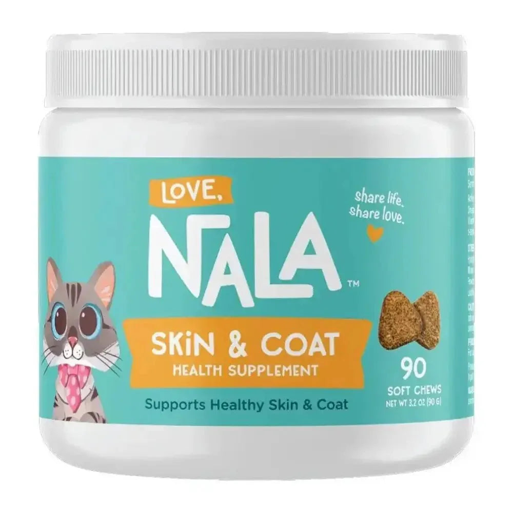 Love, Nala Skin & Coat Health Supplements Cat Soft Chews 90 Count - Talis Us