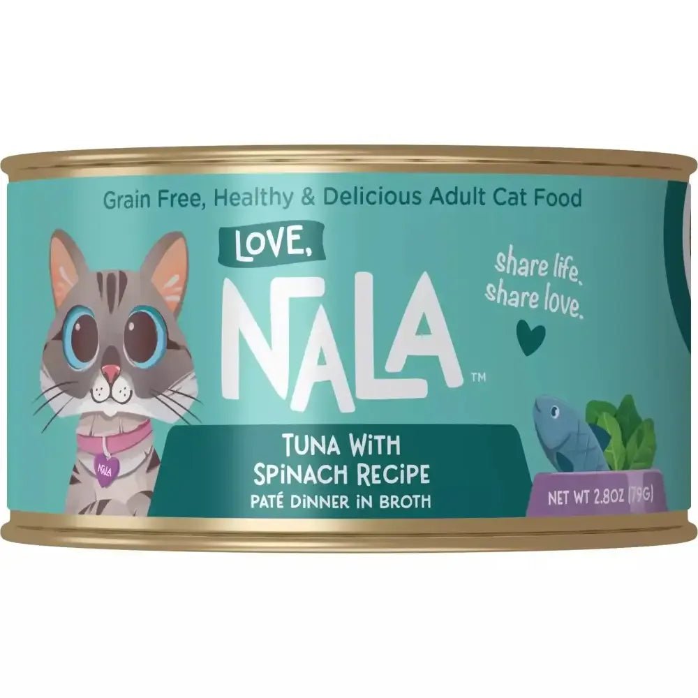 Love, Nala Tuna Pate with Spinach Recipe in Broth Cat Food 2.8oz - Talis Us