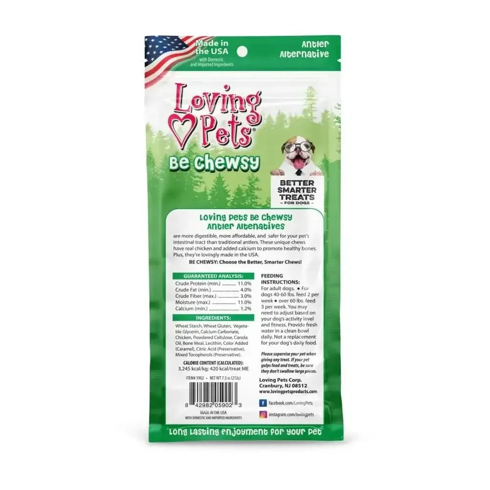Loving Pets Be Chewsy Antler Dog Treat - Talis Us