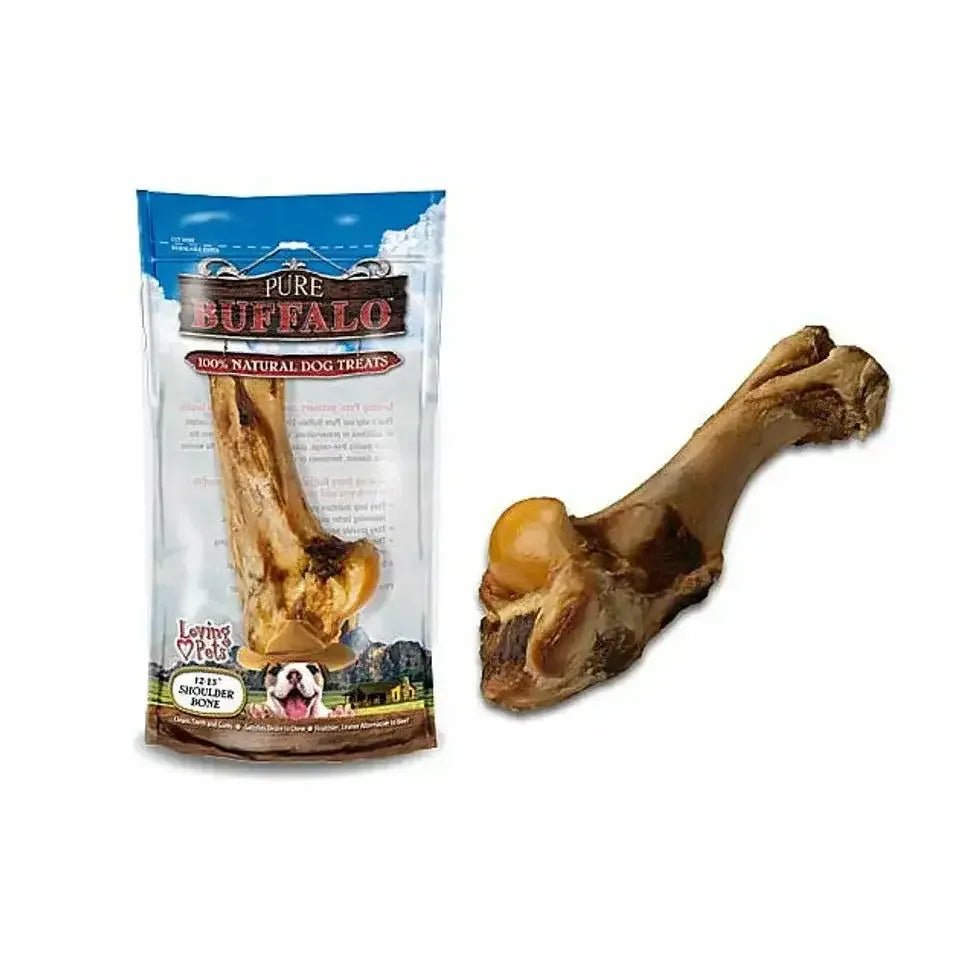 Loving Pets Pure Buffalo 12 - 13" Shoulder Bone Dog Treats - Talis Us