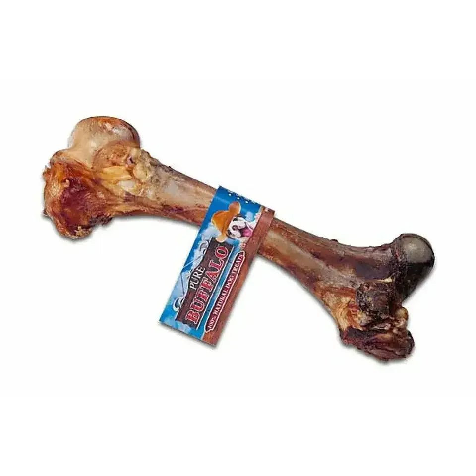 Loving Pets Pure Buffalo 14 - 16" Mammoth Meaty Femur Bone Dog Treats - Talis Us