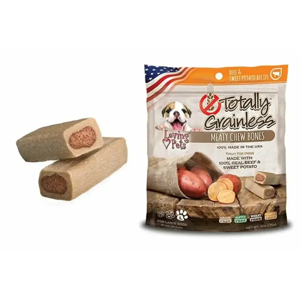 Loving Pets Totally Grainless Beef and Sweet Potato Bones Dog Treats - Talis Us