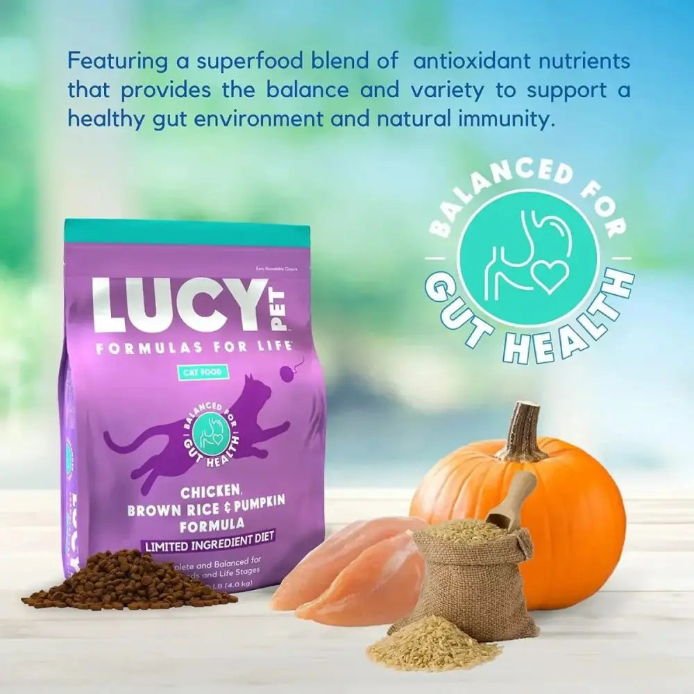 Lucy Pet Products Chicken, Brown Rice & Pumpkin Limited Ingredient Diet Cat Food - Talis Us