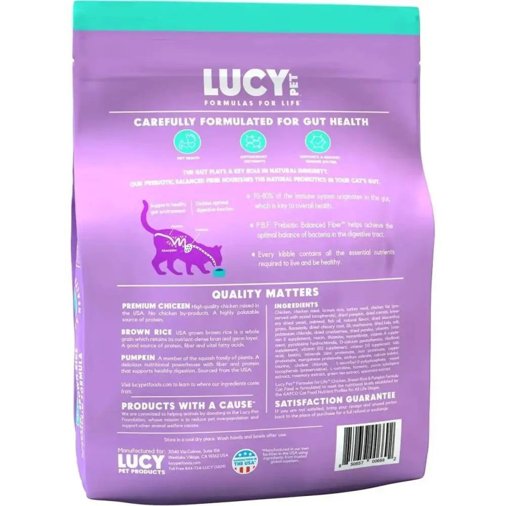Lucy Pet Products Chicken, Brown Rice & Pumpkin Limited Ingredient Diet Cat Food - Talis Us