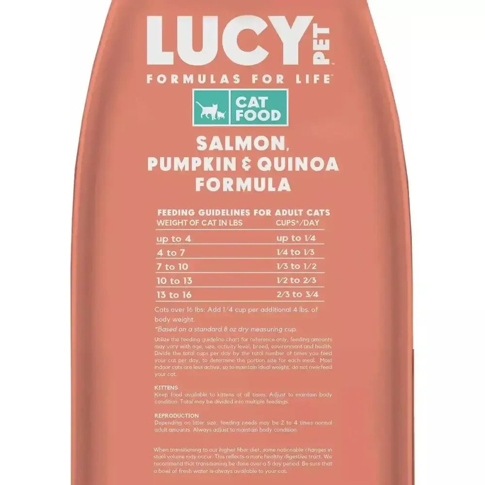 Lucy Pet Products Formulas for Life Dry Cat Food Salmon, Pumpkin & Quinoa - Talis Us
