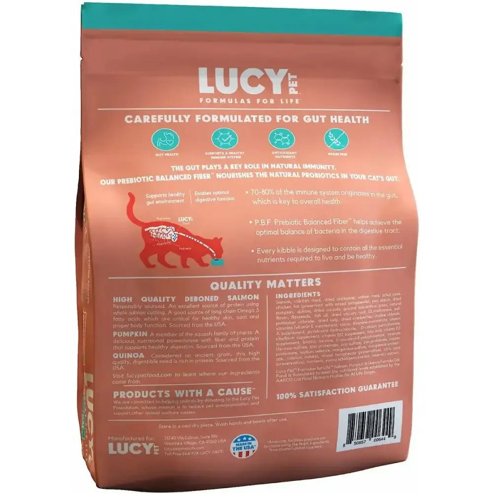 Lucy Pet Products Formulas for Life Dry Cat Food Salmon, Pumpkin & Quinoa - Talis Us