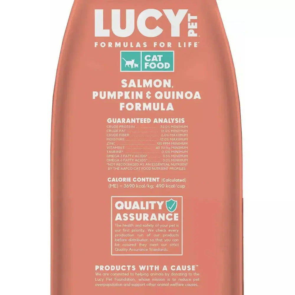 Lucy Pet Products Formulas for Life Dry Cat Food Salmon, Pumpkin & Quinoa Lucy Pet Products