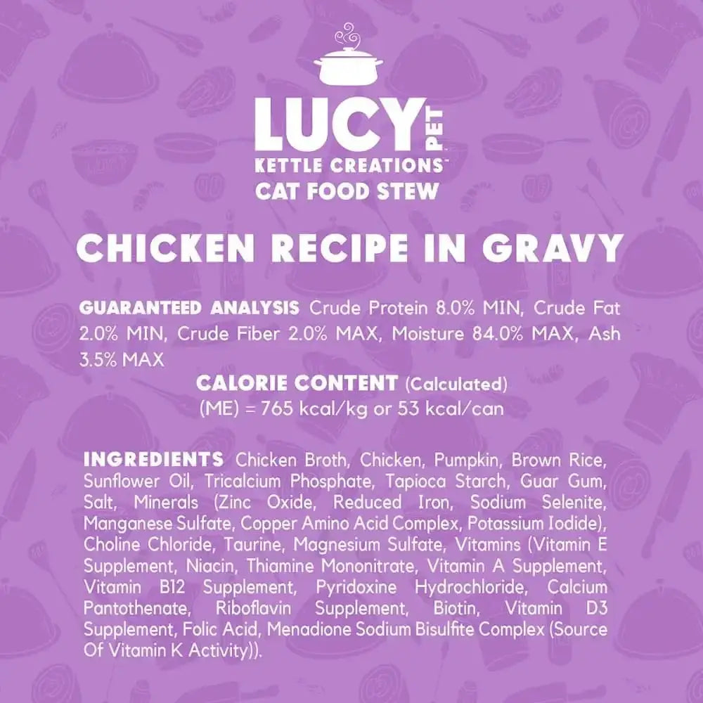 Lucy Pet Products Kettle Creations Adult Wet Cat Food 12ea/2.75 oz Lucy Pet Products