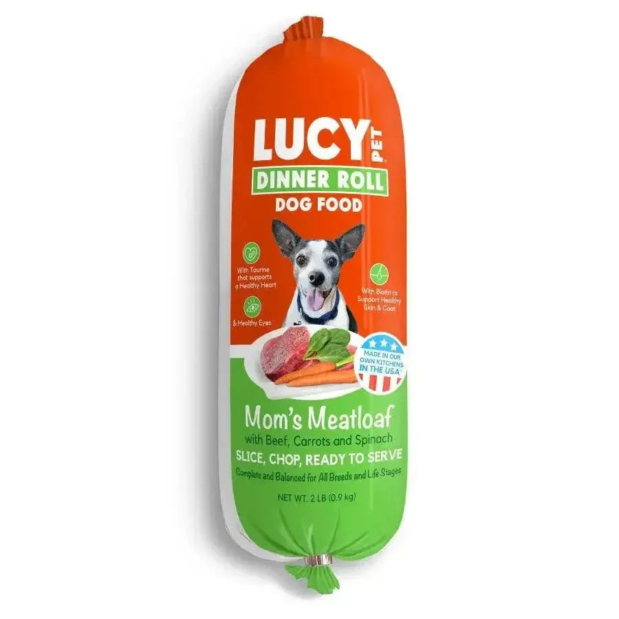 Lucy Pet Products Mom's Meatloaf Dinner Roll 2 lb - Talis Us