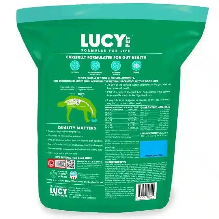 Lucy Pet Products Vegetarian Formula Dry Dog Food - Talis Us