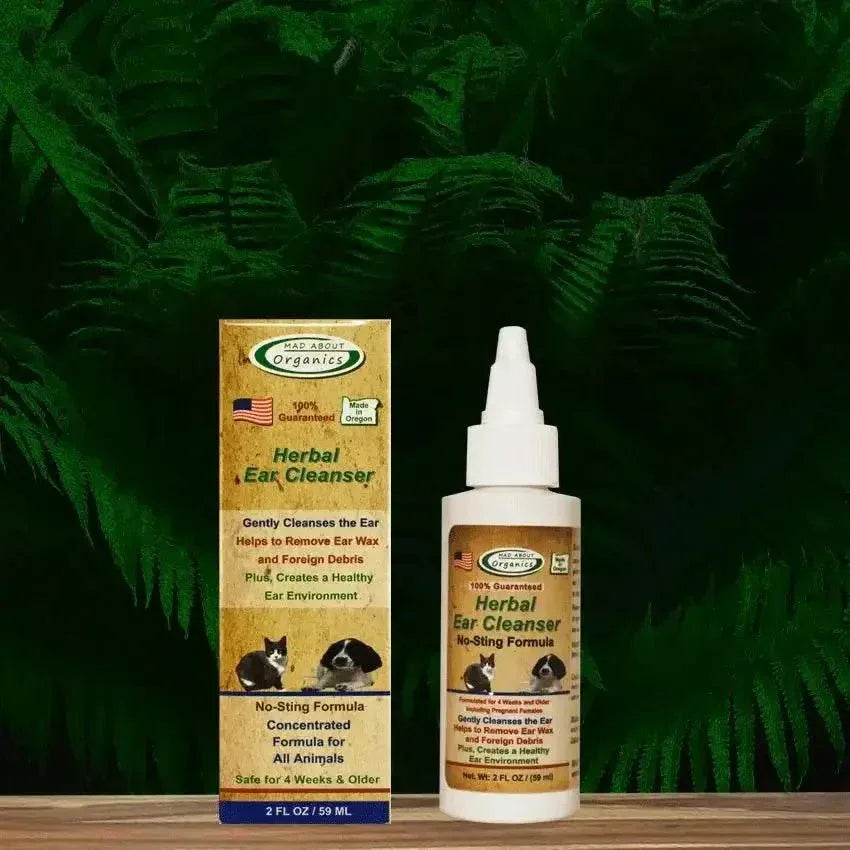 Mad About Organics Ear Cleaner - Gentle, Effective Healing for Pets 2oz - Talis Us