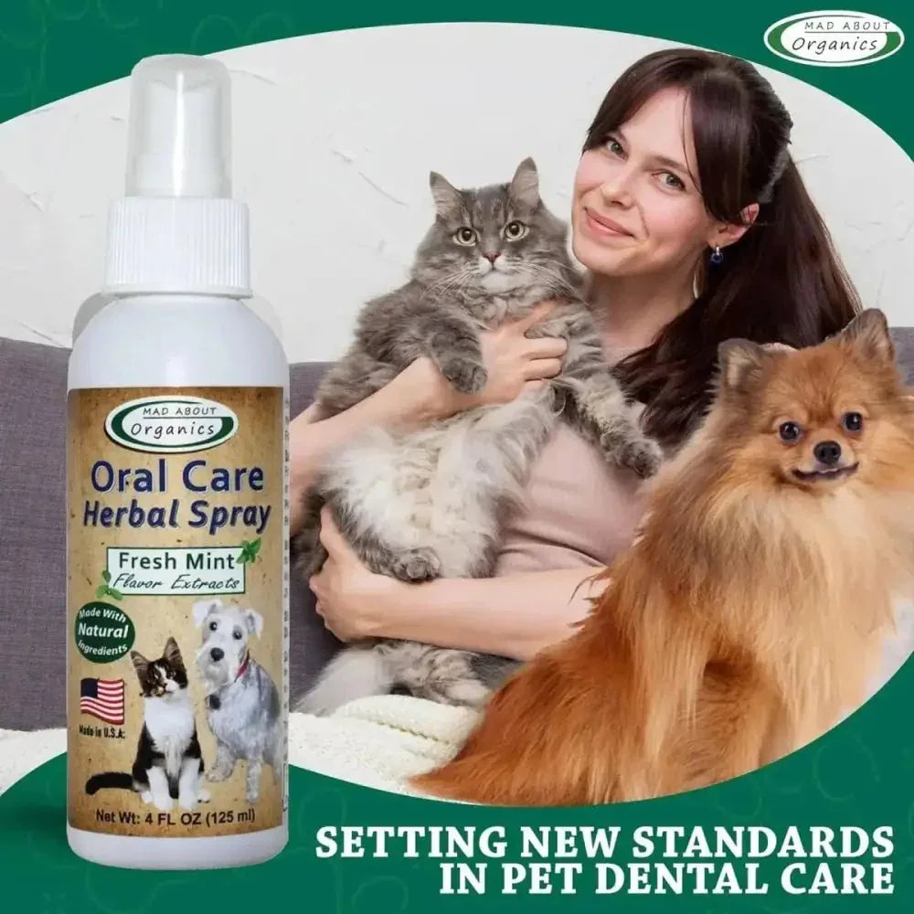 Mad About Organics Oral Care Spray - Fresh Mint Formula - Talis Us